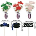 thumbnail image 7 of 24 Pcs Double Sided 2025 Graduation Party Centerpiece Sticks, Graduation Table Decorations for Class of 2025 (Blue), 7 of 7