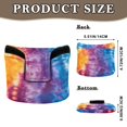 thumbnail image 2 of Haosy Blue Purple Yellow Tie Dye Golf Mallet Putter Cover Strong Magnetic Leather Golf Club Headcover Closure, 2 of 7