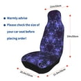 thumbnail image 5 of Easy to Install Car Universal Seat Cover, Purple Mandela Fractal Spiral Four Seasons Universal Front Seat Cover, 2-Piece, 5 of 8
