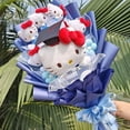 thumbnail image 3 of RWJDXD Chemises Décontractées d'Été pour Femmes Mode Urbaine Manches Courtes Crop Tops Imprimé Chat Hello Kitty Col Rond Ajusté T-Shirts, 3 of 5