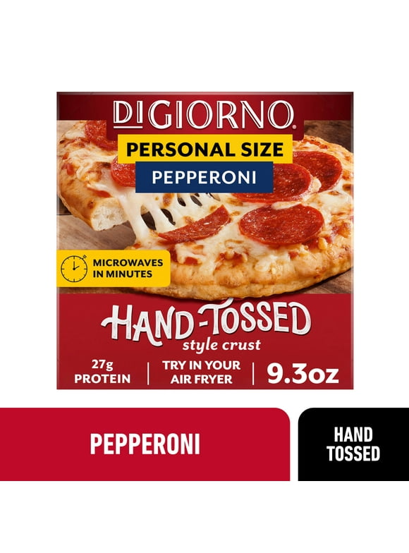 DiGiorno Frozen Pizza, Pepperoni Hand-Tossed Crust Mini Pizza with Marinara Sauce,  9.3 oz (Frozen)