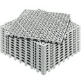 thumbnail image 4 of KFFKFF Assembled Comfort Pads, Set of 12, 12" x 12" Connectable Drainage Mats, Flexible PVC Linkable Drainage Floor Squares, Anti-Slip Drainage Openings for Lavatory, Bath, Damp Zones, in Grey, 4 of 9