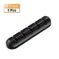 thumbnail image 2 of 1 pieza de clips para cables con 5 orificios de silicona para sujetar cables, 2 of 8