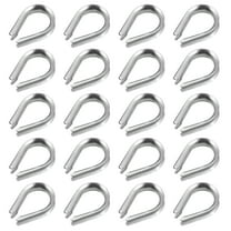 20pcs Stainless Wire Rope Thimbles Rigging Sturdy Wire Fixing Rope Thimbles