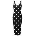 thumbnail image 4 of SMihono Robe Maxi Bohème d'Été pour Femmes Grande Taille Mode Décontractée Manches Courtes Épaules Dénudées Imprimé Col Rond Robe de Plage, 4 of 4