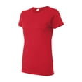 thumbnail image 3 of Gildan - Heavy Cotton Womenâ€™s T-Shirt - 5000L - Red - Size: 3XL, 3 of 4