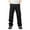 Black, variant on successthop Cargo Pant Elastic Waist for Men Solid Workwear with Multiple Pockets Straight Casual Trousers