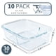 thumbnail image 2 of Contenedores de vidrio para preparación de comidas KOMUEE de 30 oz con 2 compartimentos, juego de 10, 2 of 7