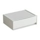 thumbnail image 2 of Organizador de Cajones de Escritorio | Caja Modular Apilable para Cosméticos | Organizador de Escritorio de Plástico Blanco con Cajones Deslizantes Suaves | Almacenamiento de Papelería y Maquillaje d, 2 of 6