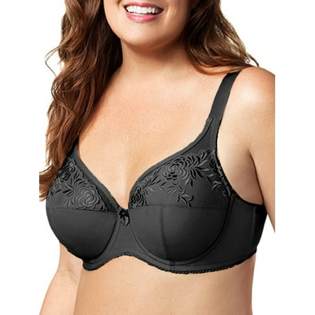 

Elila Womens Ella Embroidered Bra Style-2401