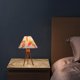 thumbnail image 2 of Lámpara de mesa plisada, decoración, lámpara de noche cálida, control de luz nocturna Impresión, 2 of 8