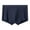 Dark Blue, variant on zbxnLI Men's Underwear Boxer Briefs with Fly Solid Color Comfortable Breathable Soft Underpants for Men