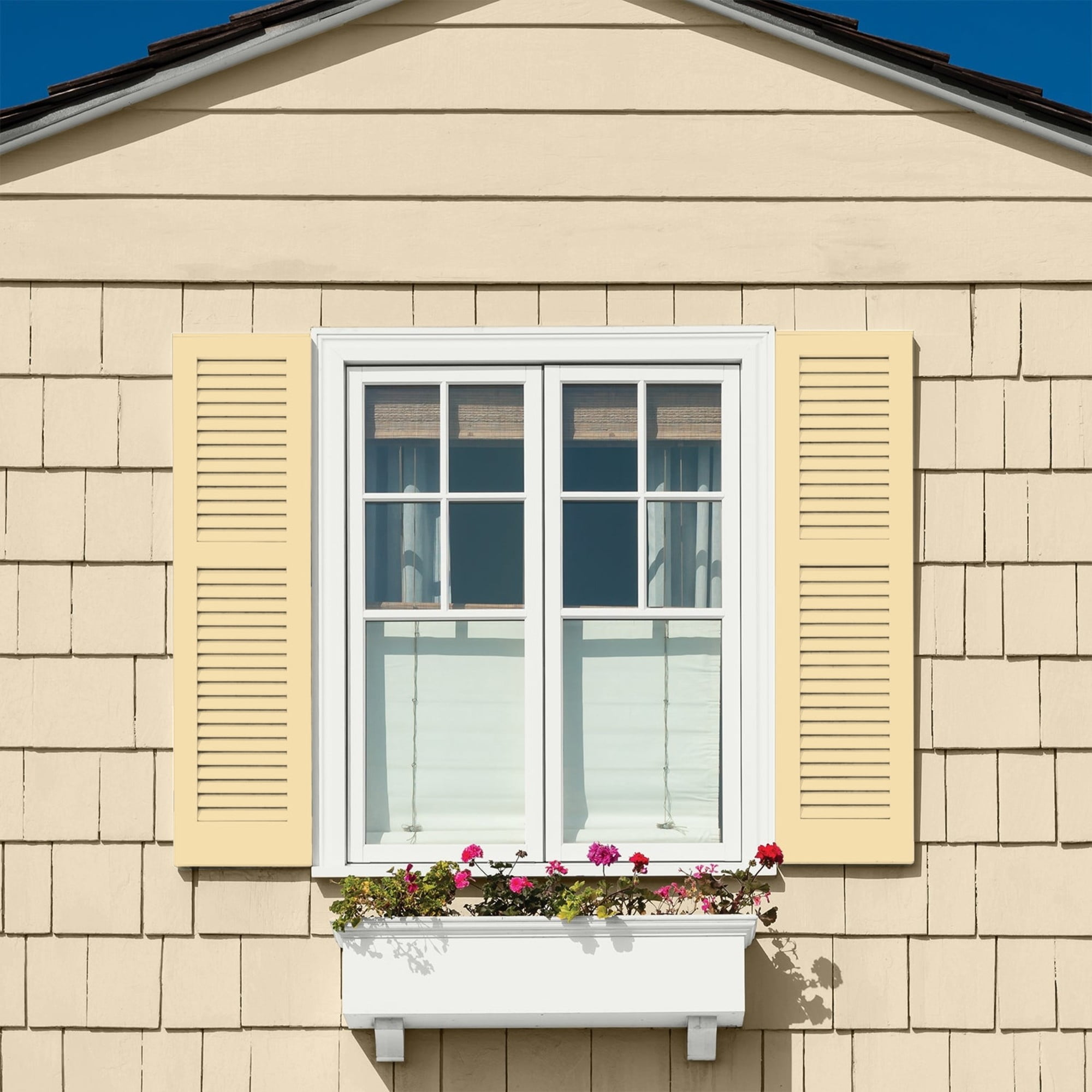 Glidden HEP Dusty Yellow / Yellow Satin Exterior Paint with Primer, 1 Gallon