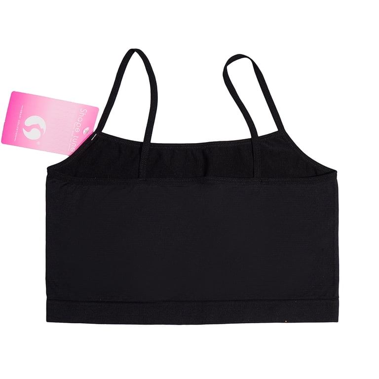 Shapetune One-size Seamless Half Camisole Top for Female, Black