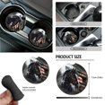 thumbnail image 6 of FOR U DESIGNS American Flag Horse Print 15 Pack Car Accessories Set Car Seat Covers Seatbelt Strap Pad Air Vent Storage Bag Steering Wheel Cover Rearview Mirror Cover Cup Holder Keychain Car Decor, 6 of 7
