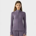 thumbnail image 2 of Ladies Elastic Zipper Running Yoga Sports Jacket, 2 of 16