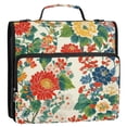 thumbnail image 5 of FORMRS Zipper Binder with Shoulder Strap 2-inch Ring 500 Sheet Capacity File Bag, Colorful Flowers Pattern, 5 of 5