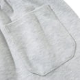 thumbnail image 4 of TEAJOPSUU Men's Casual Shorts Plus Size Loose Fit Canvas Shorts with Elastic Drawstring Waist Embroidery Detail Straight Leg Cut Gray, 4 of 7