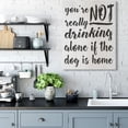 thumbnail image 2 of Stupell Industries Not Drinking Alone with Dog Funny Family Pet Phrase Canvas Wall Art Design by Daphne Polselli, 36" x 48", 2 of 6