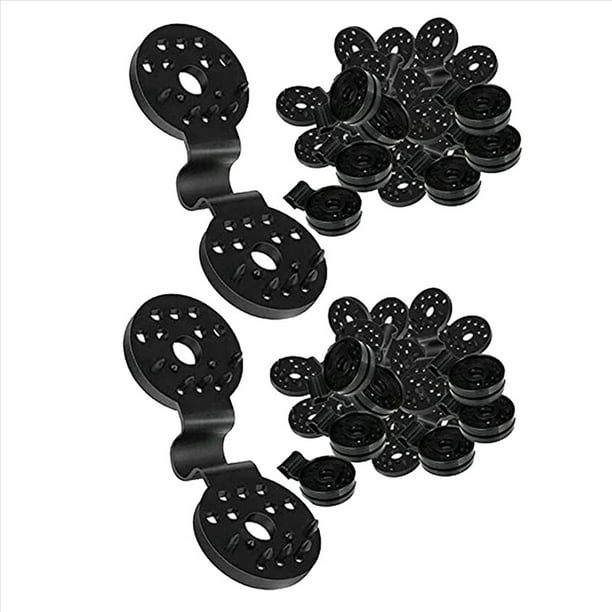 Agarre de Bloqueo Resistente de Tela de Sombra, Clips para Tela de Sombra, Clips para Lona, EmpuñAdura de Bloqueo Resistente, Clips para Tela de Sombra, Resistente (110 Piezas)