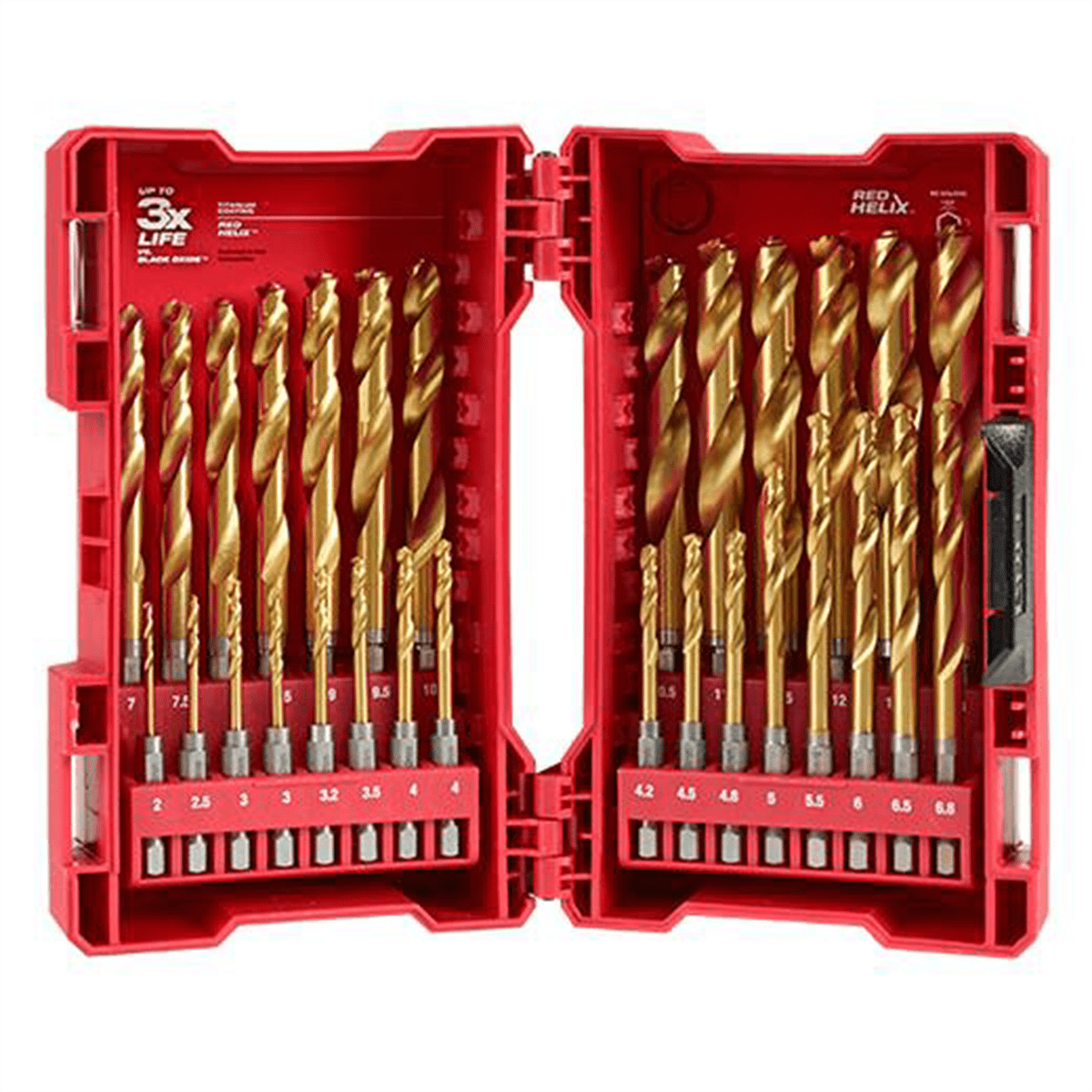 Milwaukee Tool 10.5mm Metric Titanium SHOCKWAVE Red Helix Bit