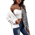 thumbnail image 3 of Mujer Camisa Blazer, Mujer Blusa Tops Casual Color Bloques Poliéster Traje Cuello Para Invierno Diario Para Mujer ANGGREK  Otros, 3 of 8