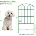 thumbnail image 2 of Oumilen 10 pack Garden Fence 23in (H) x 10ft (L) Metal Landscape Border Fence Panels, Green, 2 of 5