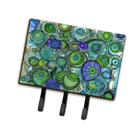 Abstract in Blues and Greens Leash or Key Holder