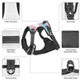thumbnail image 6 of Lsque Flamingo1 Dog Harness, No-Pull Pet Harness with 2 Leash Clips, Adjustable Soft Padded Dog Vest with Easy Control Handle for Large Dogs-, 6 of 9