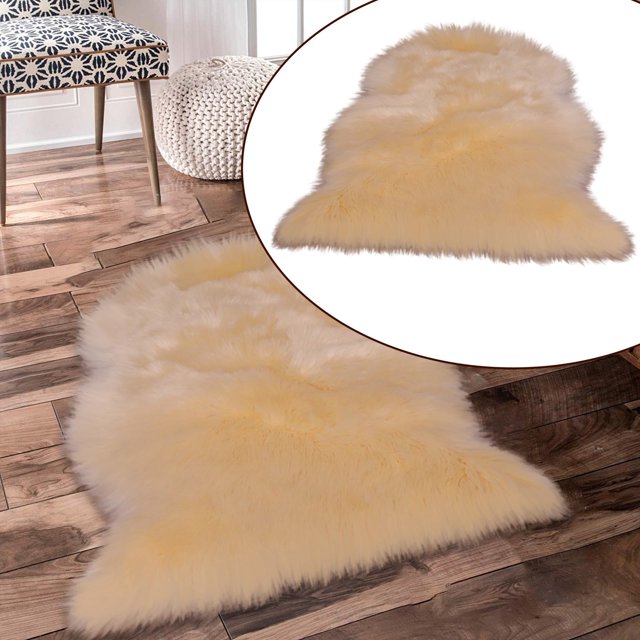 Cqxid Carpet Under $10 Solid Color Plush Rug Office Home Fluffy Area Rug Bedroom Soft Furry Durable Rug