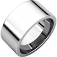 thumbnail image 1 of 10mm Flat Comfort Fit Band in 14k White Gold - Size 11.5, 1 of 9