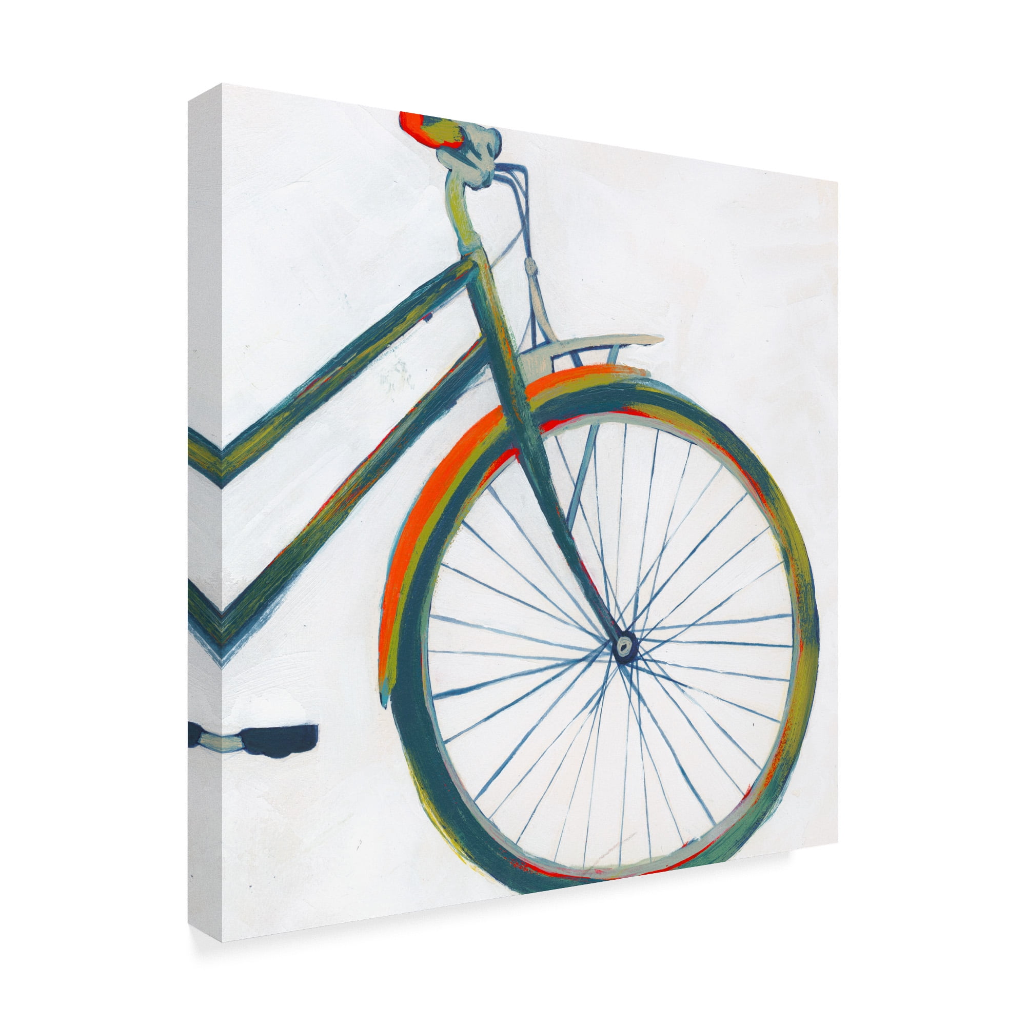 Trademark Fine Art 'Bicycle Diptych II' Canvas Art by Grace Popp