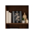 thumbnail image 3 of Picture Frame with Striped Design for Tabletop - Decorative Frame for Living Room, Bedroom, and Entryway Decor - Sleek Accent for Office Desk, Shelf, and Travel Photos Display - 10", Black & Ivory, 3 of 13