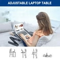 thumbnail image 4 of Laptop Stand, Adjustable Height Laptop Mount Computer Stand,Ergonomic Portable Laptop Riser, for Lap Desk, TV Bed Tray, Sofa Couch, Black, 4 of 6