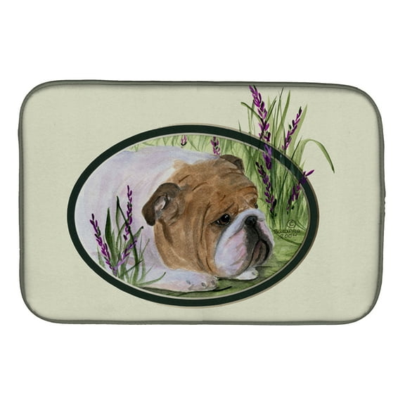 Caroline's Treasures English Bulldog Dish Drying Mat