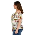 thumbnail image 2 of Blusa manga corta con moÃ±o Tallas Extras, 8933 (Blanco) blanco 40 Zenobia BL-ZEN-8933-BLANCO, 2 of 6