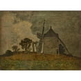 thumbnail image 3 of Johan Barthold Jongkind 14x11 Black Modern Framed Museum Art Print Titled - Landscape with a Windmill (19th Century), 3 of 5