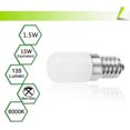 thumbnail image 2 of Lot de 2 Lampe E14 LED Ampoule pour Rfrigrateur / 1.5 W - Puissance quivalente une Lampe de 15 Watt Blanc Froid - 6000K, 2 of 4