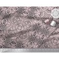 thumbnail image 3 of Soimoi Poly Georgette Fabric Floral & Moroccan Damask Ethnic Decor Fabric Printed Yard 52 Inch Wide, 3 of 3