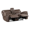 thumbnail image 5 of Lexicon Proctor 2-Piece Microfiber Upholstery Manual Reclining Sofa Set in Brown, 5 of 14