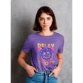 thumbnail image 2 of Flaming Globe And Eyeball Shaped T-Shirt Women -Image by Shutterstock, Female Small, 2 of 4
