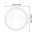 thumbnail image 4 of OULII 50Pcs Plastic Keyhole Mounting Brackets for Picture Frame Hanging Suitable for Home Decor, 4 of 8