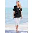 thumbnail image 2 of Catherines Women's Plus Size Petite Stars & Shine Tee, 2 of 6