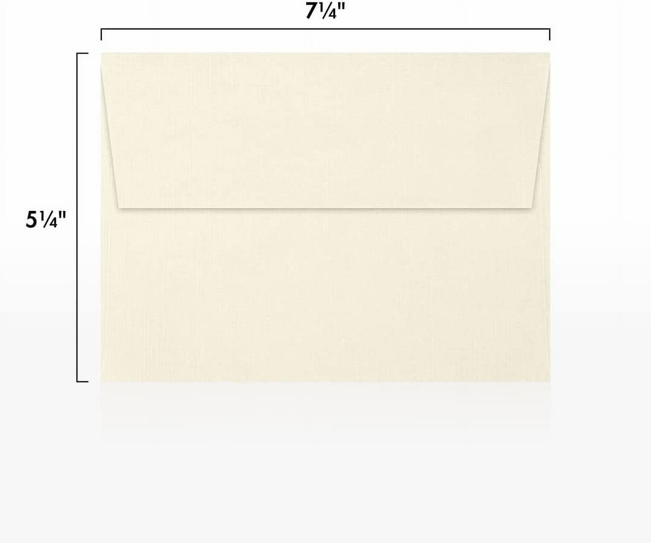 LUXPaper A7 Invitation Envelopes, 5 1/4 x 7 1/4, Natural Linen, 250/Pack