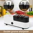 thumbnail image 4 of Electric Cutter Sharpener USB Rechargeable Automatic Cutter Grinder Household Cordless Fast Sharpener with 2 Modes  Cutter Grinder for Kitchen Blunt Cutter Fruit Cutter, 4 of 9