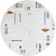 thumbnail image 2 of Hauteloom Arnon Living Room, Bedroom Machine Washable Area Rug - Beige, Gray, Brown - 6'7"-Round, 2 of 19