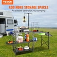 thumbnail image 2 of Mesa de cocina de camping VEVOR plegable de aluminio con fregadero y bolsa, 2 of 9