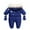 Blue, variant on Fesfesfes Baby Boys Winter Warm Bodysuit Hooded Romper Faux-Leather Windproof Jumpsuit Set Snowsuit With Mittens And Booties Jumpsuit Outfits Clearance