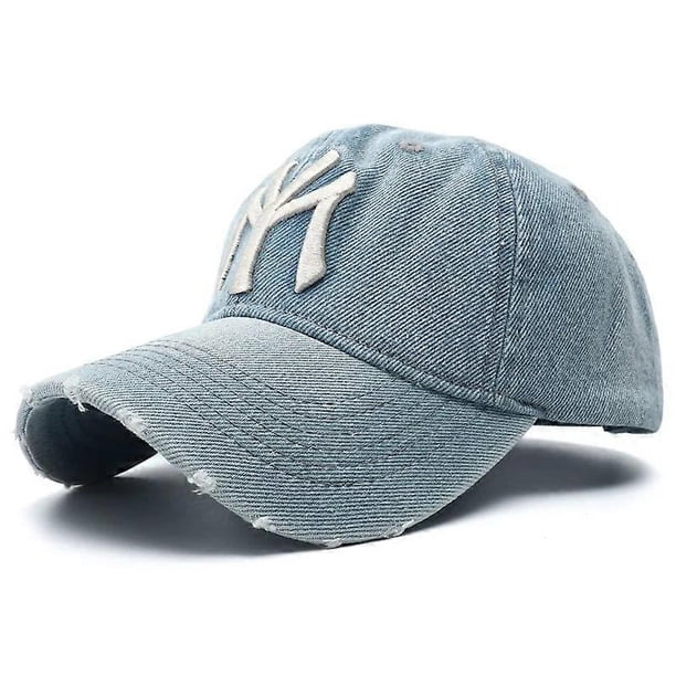 2023 New Luxury Brand MY Embroidery Washed Denim Baseball Cap Men's High Quality Black Retro Y2K Daddy Hat Gorras Hombre