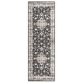 thumbnail image 3 of GlowSol 2'x6' Washable Hallway Runner Rug Vintage Medallion Print Low Pile Non-Slip Bedroom Runner Rugs for Kitchen Laundry, Black, 3 of 8